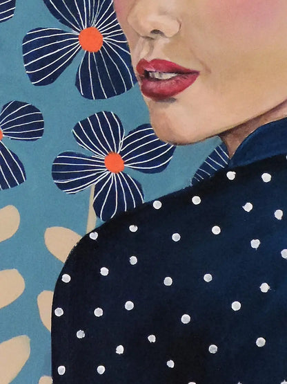 Дама на точки